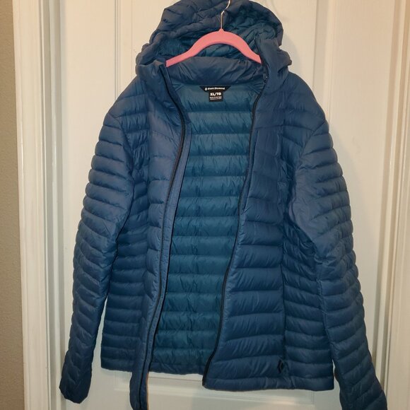 🏔️BLACK DIAMOND Down Hooded Puffer Jacket - Lightweight & Packable XL❄️ - Picture 4 of 13